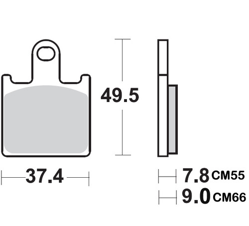 Braking CM66 High Performance Brake Pads (927CM66)