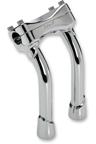 Biltwell 8" Murdock Handlebar Pull Back Risers Chrome (6404-105-08)