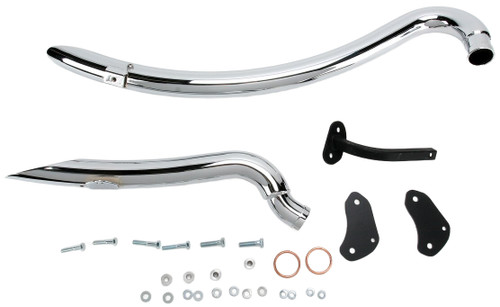 Bassani Radial Sweepers Exhaust System Chrome Harley XL 1986-2003 (XL-FF12)