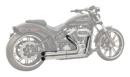 Bassani Pro Street Chrome Exhaust System w/Turn Out Ends (1S35D)