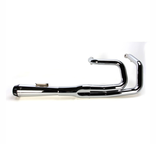 Bassani Road Rage II Short Chrome Mega-Power Exhaust System | Black Tip (1S12R)