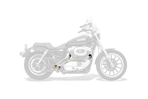 Bassani Radial Sweepers Chrome Exhaust System (XL4-FF12CL)
