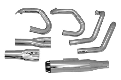 Bassani Road Rage II B1 Power Series Chrome 2-into-1 Exhaust System (1D18R)