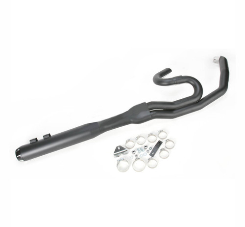 Bassani Road Rage II B4 Series Straight Black 2-into-1 Exhaust System (1F58RB)