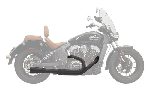 Bassani Road Rage Short Megaphone Black 2-into-1 System (8S12JB)