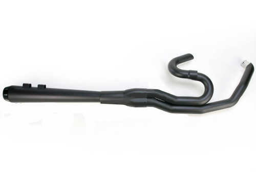 Bassani Road Rage II Megaphone 2-into-1 Black B4 Exhaust System (FLH-747B)