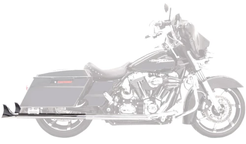 Bassani 2.25" Chrome 36" Fishtail Slip-On Exhaust Mufflers w/Baffles (1F27E36)