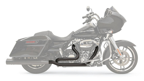 Bassani True-Dual Down Under Black Headpipes (11525A)