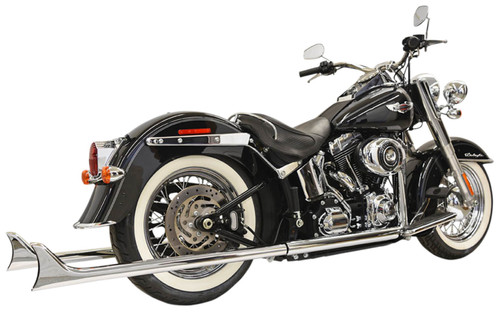 Bassani True-Dual 39" Fishtail Chrome Exhaust System w/out Baffles (1S26E-39)