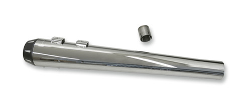 Bassani Crossover Eliminator w/4" DNT Chrome Megaphone Slip-On Muffler (1F17R)