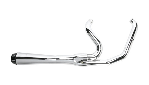 Bassani Road Rage Short 21" Megaphone Chrome 2-into-1 Exhaust System (1FXRF)