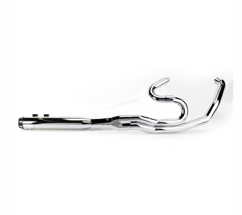 Bassani Road Rage II B4 Series Straight Chrome 2-into-1 Exhaust System (1F58R)