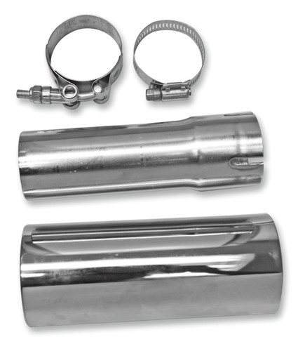 Bassani 2-into-1 Chrome Muffler Adaptor (11119P)