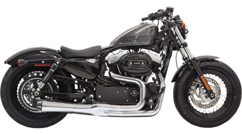 Bassani Road Rage II Short Mega-Power Full 2-1 Exhaust System | Chrome (1X32R)