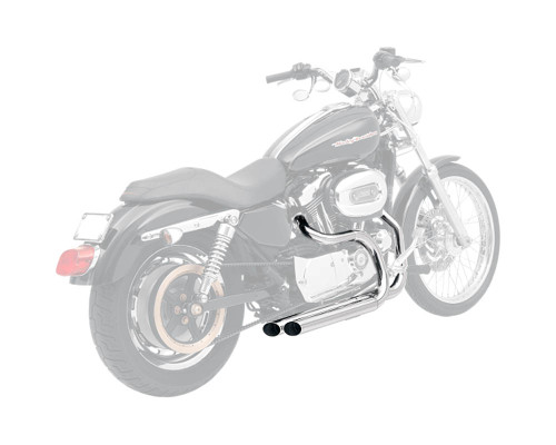 Bassani Pro Street Slash-Cut Chrome Exhaust System (XL-325F)