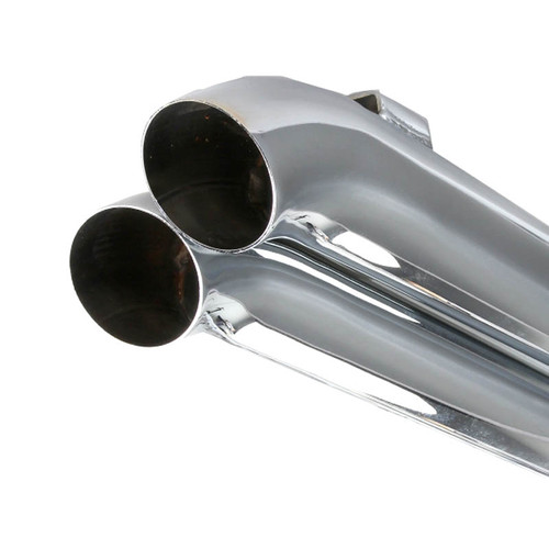 Bassani Pro Street Chrome Exhaust System w/Turn Out Ends (1S34D)