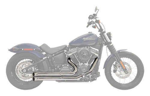 Bassani Pro Street Chrome Exhaust System w/Turn Out Ends (1S34D)