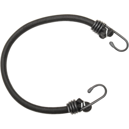 Parts Unlimited 2-Hook Bungee Cord Black 18 inch (1018B)