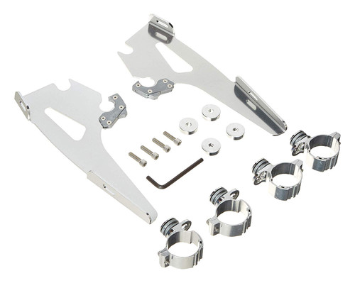 Memphis Shades Fats/Slim/Fairing Trigger-Lock Polished Mounting Kit (MEM8965)
