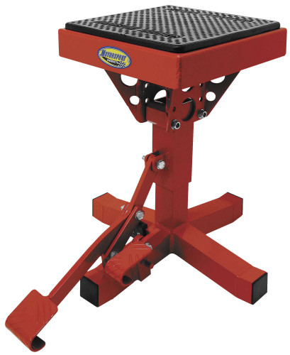 Motorsports Products Pro Lift Red Adjustable MX Stand for 50cc-650cc (92-4013)