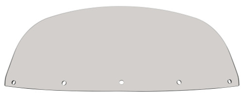 Memphis Shades Windshield for Baggers 7" Solar (MEP8049)