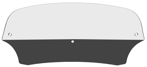 Memphis Shades Batwing 5" Clear Windshield (MEP8500)