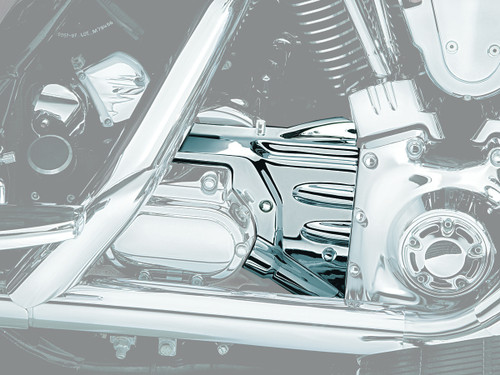 Kuryakyn Chrome Oil Line Cover/Transmission Shroud (8201)