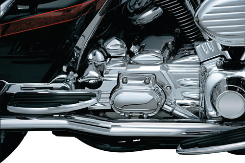 Kuryakyn Chrome Oil Line Cover/Transmission Shroud (8201)