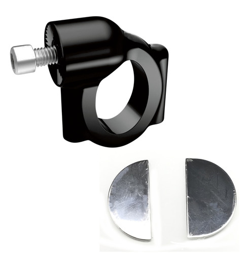 Kuryakyn Black Curved Side License Plate Mount (3117)
