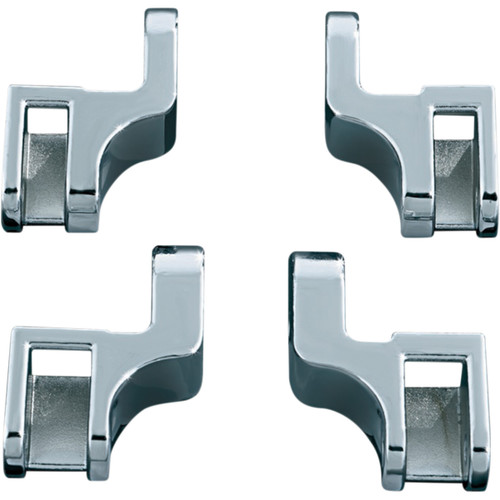 Kuryakyn Relocator Chrome Brackets for Driver Floorboards (7528)