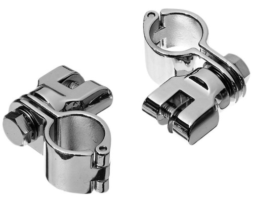 Kuryakyn Peg Mounts w/Magnum Quick Clamps Chrome 1 1/4" Clamp w/Clevis (7944)