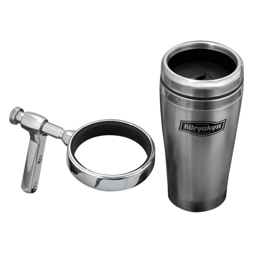 Kuryakyn Universal Chrome Drink Holder & Mug with Perch Mount (1463)
