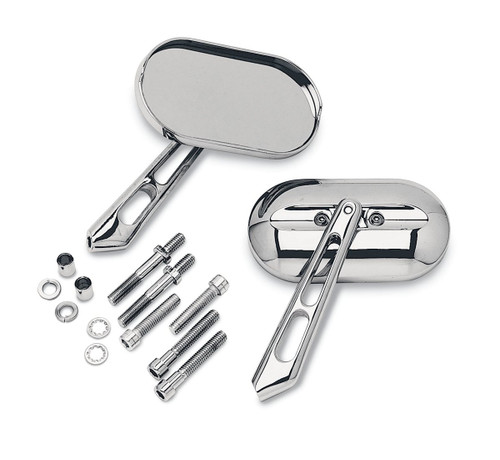 Kuryakyn Magnum Chrome Mirrors with Flat Glass Large (5-1/2" x 3") (1430)