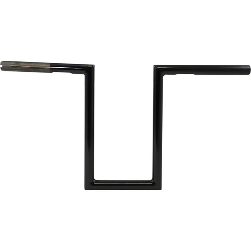 LA Choppers 1" Old School Narrow Z Black Handlebar w/12" End Rise (LA-7380-12B)