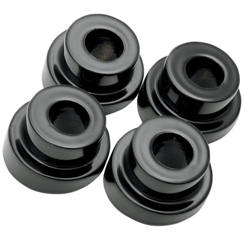 LA Choppers Angled Riser Bushing Kit 10 Degree Angle - Gloss Black (LA-7400-10B)
