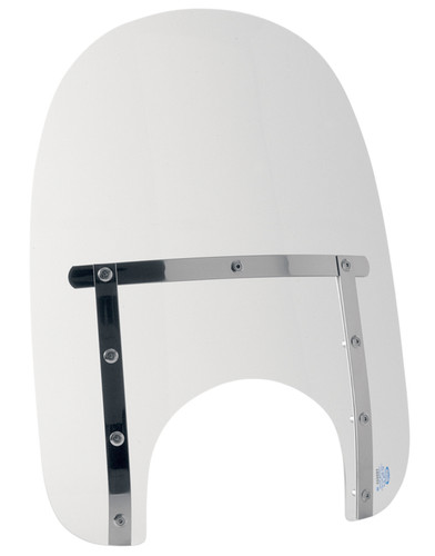 Memphis Shades 17" Slim Clear Windshield w/9" Cutout (MEM4220)