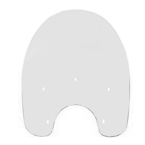 Memphis Shades Memphis Fats 15" Tall Clear Windshield (MEP3120)