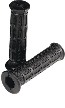 Parts Unlimited Laser Street Grips Closed End/Black (1806-10-002)