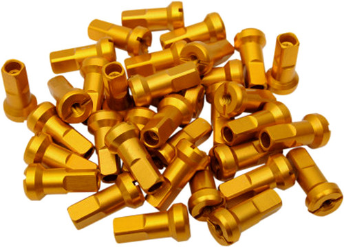 Moose MX1 Billet Spoke Nipples Gold 9 gauge (0211-0204)