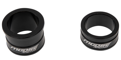 Moose Black Aluminum Front Wheel Spacers (0222-0567)