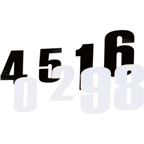 Moose 3-pk Adhesive Race Numbers 4.5" White #5 (4310-0655)