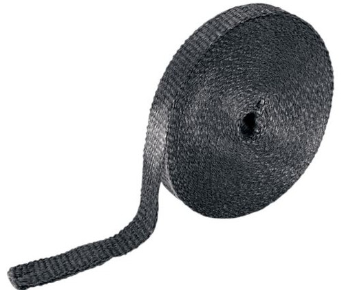Moose Black Fiberglass Exhaust Wrap 1"x 50' (1861-0340)