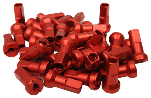 Moose MX1 Billet Spoke Nipples Red 8 gauge (0211-0190)