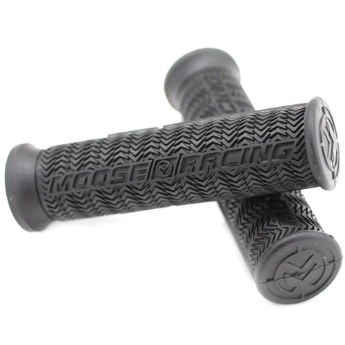 Moose Stealth Black ATV Thumb Throttle Grips (0630-0395)
