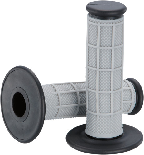 Moose Qualifier Half Waffle MX Offroad Grips Gray/Black (0630-1830)