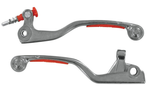 Moose Competition Orange Grip Shorty Brake/Std Clutch Lever Set (0610-0038)