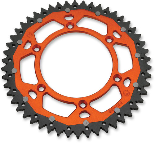 Moose Dual Alloy Rear Sprocket Orange 49 Tooth (1210-1519)