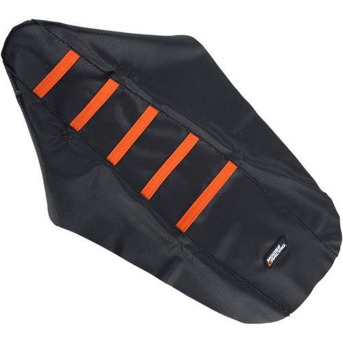 Moose Black/Orange Ribbed Seat Cover (0821-2370)
