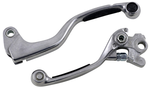 Moose Competition Black Grip Shorty Brake/Std Clutch Lever Set (0610-0113)