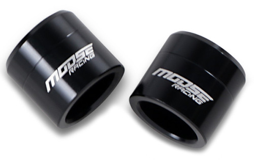 Moose Black Aluminum Front Wheel Spacers (0222-0563)